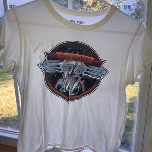 vintage white AE Van Halen top